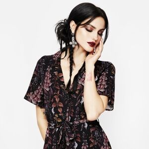 Floral Short Sleeve Dress